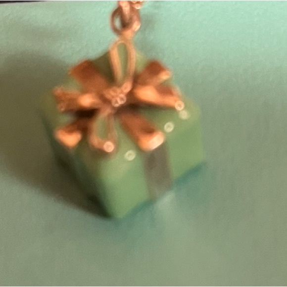NWOT. TIFFANY & Co. GIFT CHARM on 925 16” STERLING SILVER NECKLACE Classic piece - Picture 4 of 9